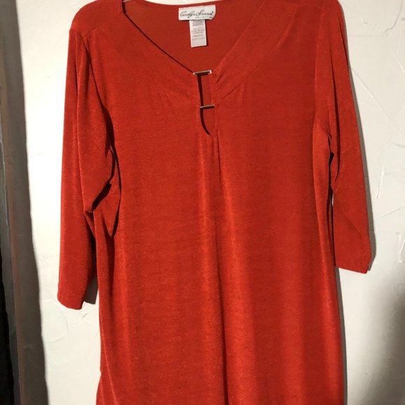 Carolyn Strauss Collection PL 2-Pc Top + Pants - Picture 4 of 6